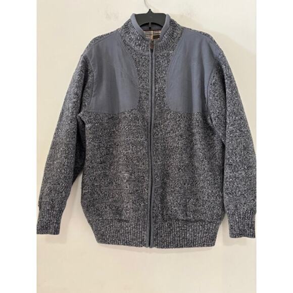 Orvis Men's Full Zip Lined Hunting Jacket Coat Medium Bomber Gray 100% Wool - Picture 1 of 10